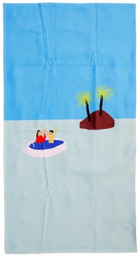 Pool im Meer towel