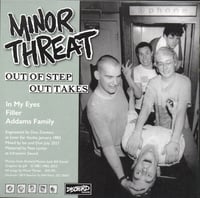 Image 2 of MINOR THREAT - "'Out Of Step' Outtakes" 7" EP (Clear Vinyl)