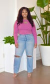 Fushia Flare Top