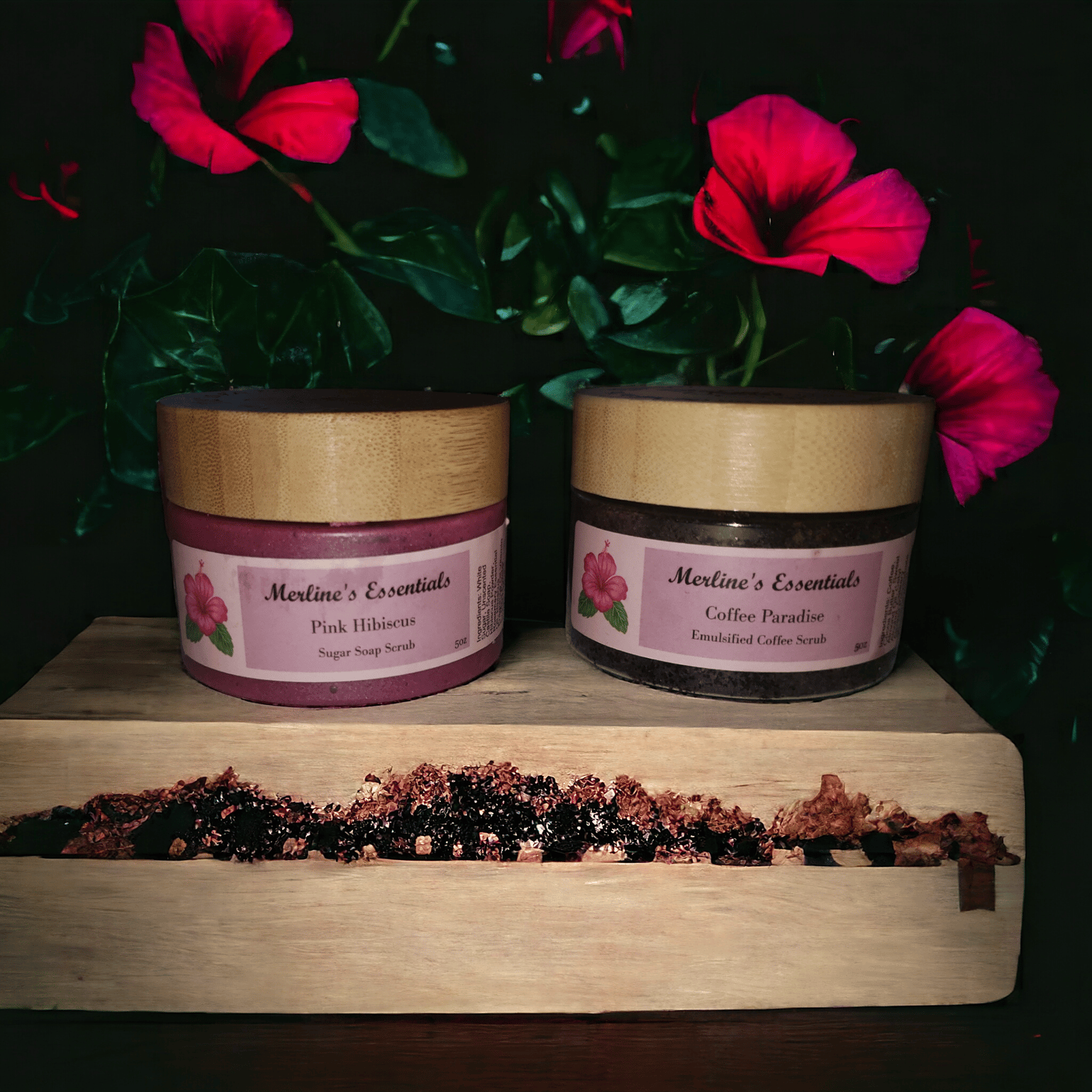 Image of Coffee Paradise and Hibiscus Sugar Soap Scrub