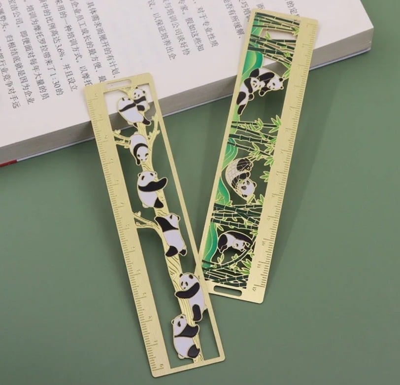 Image of Museum Co-branded Panda Ruler Bookmark