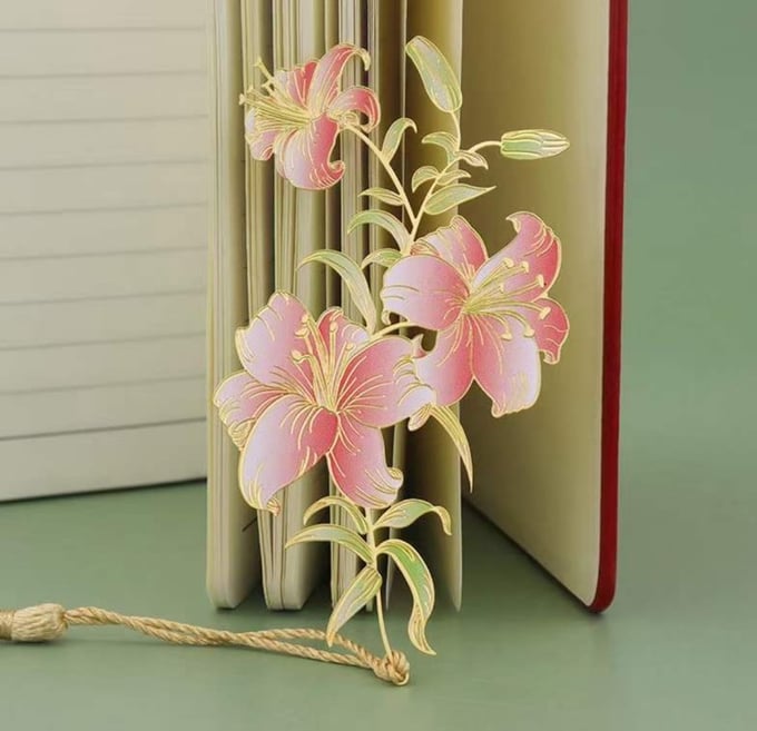 Image of Flower Bookmark (Metal material customization gift)
