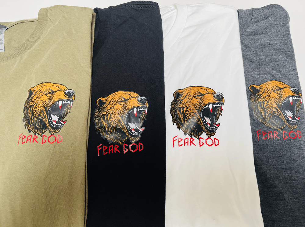 Image of "FEAR GOD" FOOLISHNESS PODCAST  T-shirt.