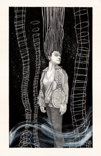 She Came Alive when she heard the Night Wind Cry - 11x17 PRINT