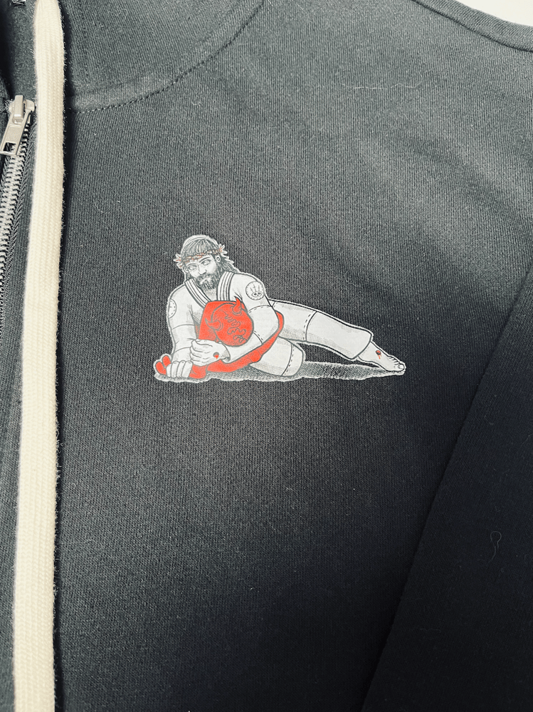 Image of "SUBMITTING DEATH" FOOLISHNESS PODCAST  Zipper Hoodie.
