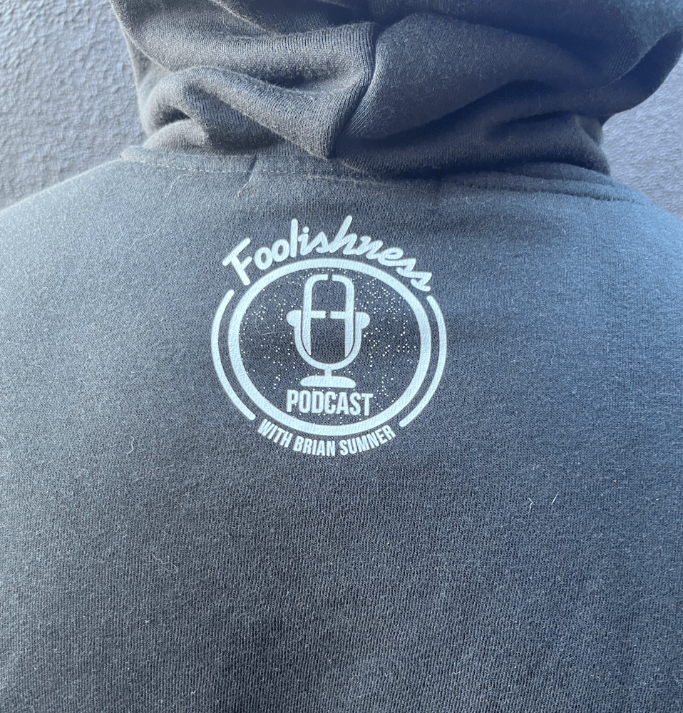 Image of "SUBMITTING DEATH" FOOLISHNESS PODCAST  Zipper Hoodie.