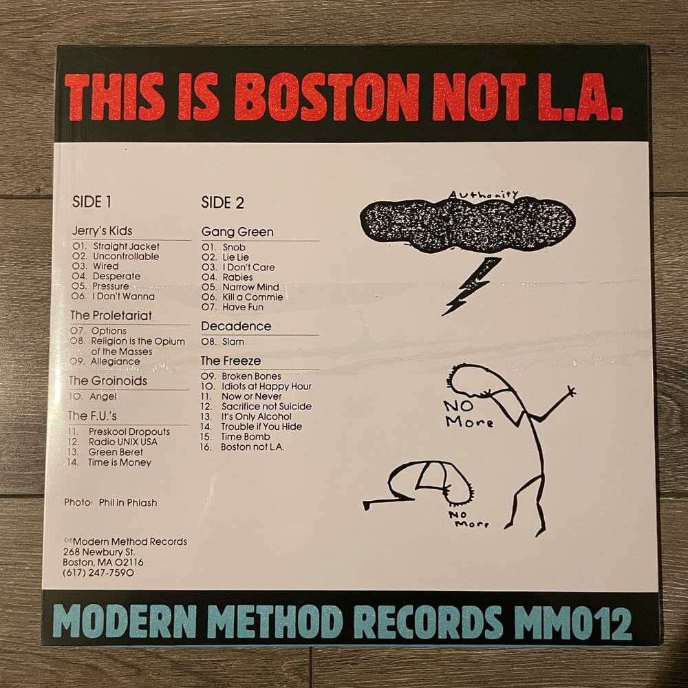 Image of V/A This Is Boston Not L.A. Vinyl LP