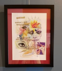 Image 2 of Glow with the Glow - Original 2D poetic experiment - FRAMED