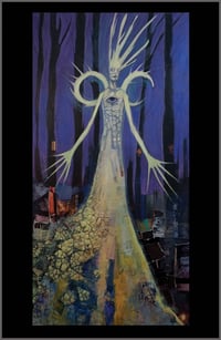 Bestower of Secret Wishes - 11x17 PRINT - mysterious dark forest character