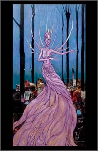 Seeker of Blyss - 11x17 PRINT - strange magical forest character