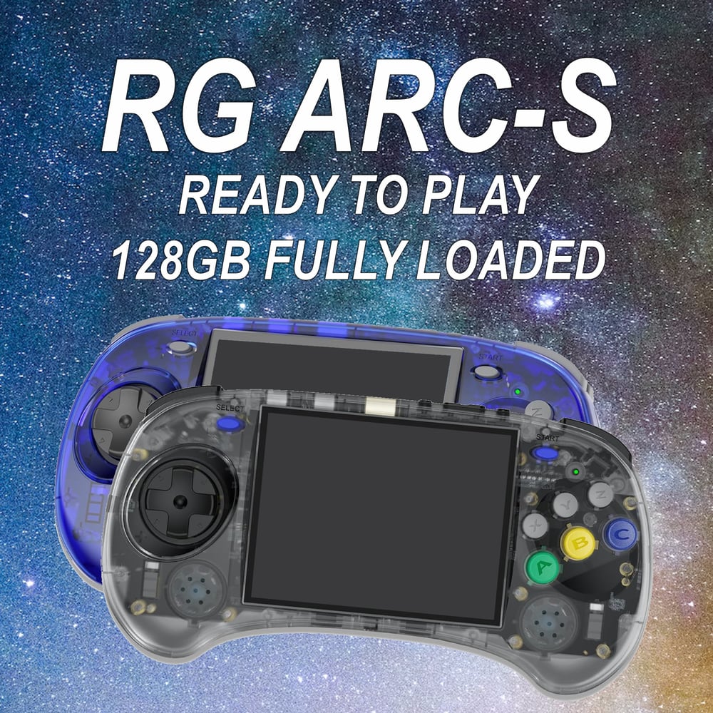 RG ARC-S Handheld Console 128GB Ready to Play + Fully Loaded