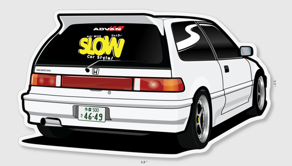 Image of Slow! Ef Hatch Die Cut