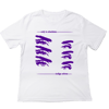 Purple on White "Only in Absolutes" T-Shirt 