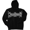 Black "Indigo Zebras" Hoodie