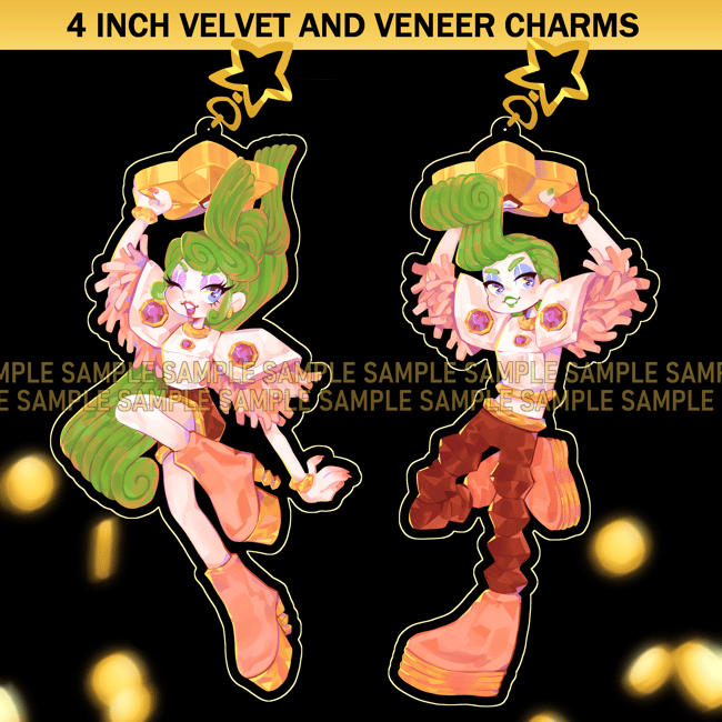 PREORDER] Velvet and Veneer 4inch Holo Charms