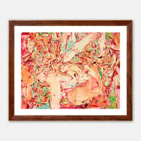 Image 1 of Cecily Brown - Kiss Me Stupid, Fine Art Giclee Print, Minimalist Abstract Poster