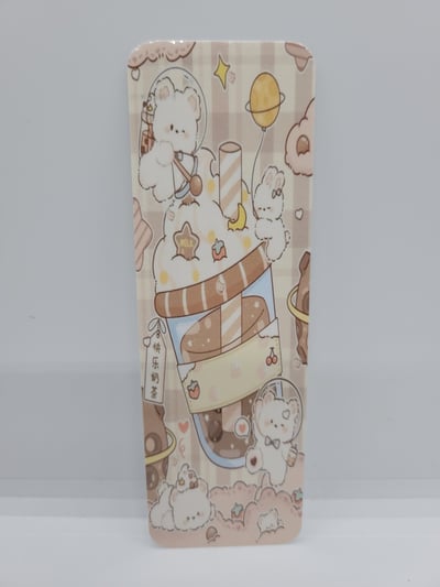 Image of Kawaii Bear Drink Bookmark