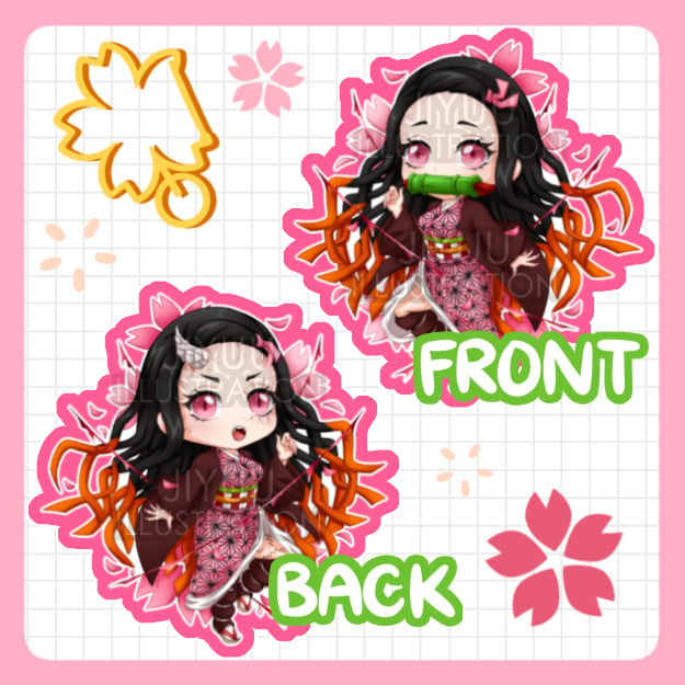 Nezuko Keychain | Jiyuu Illustration