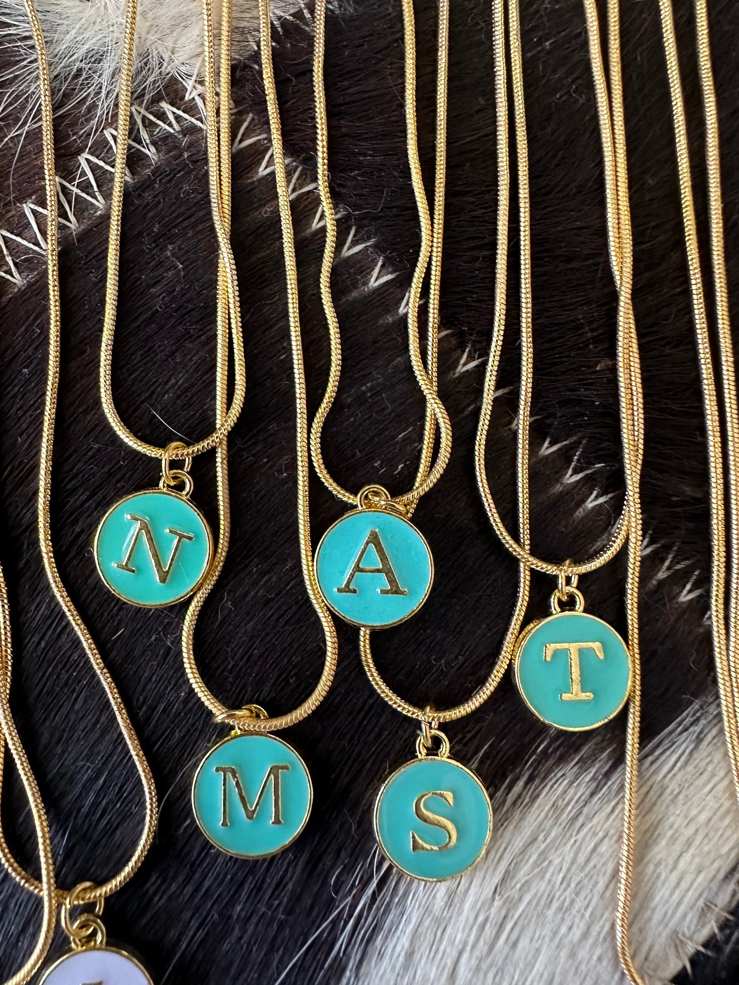 Image of Artic initial necklace