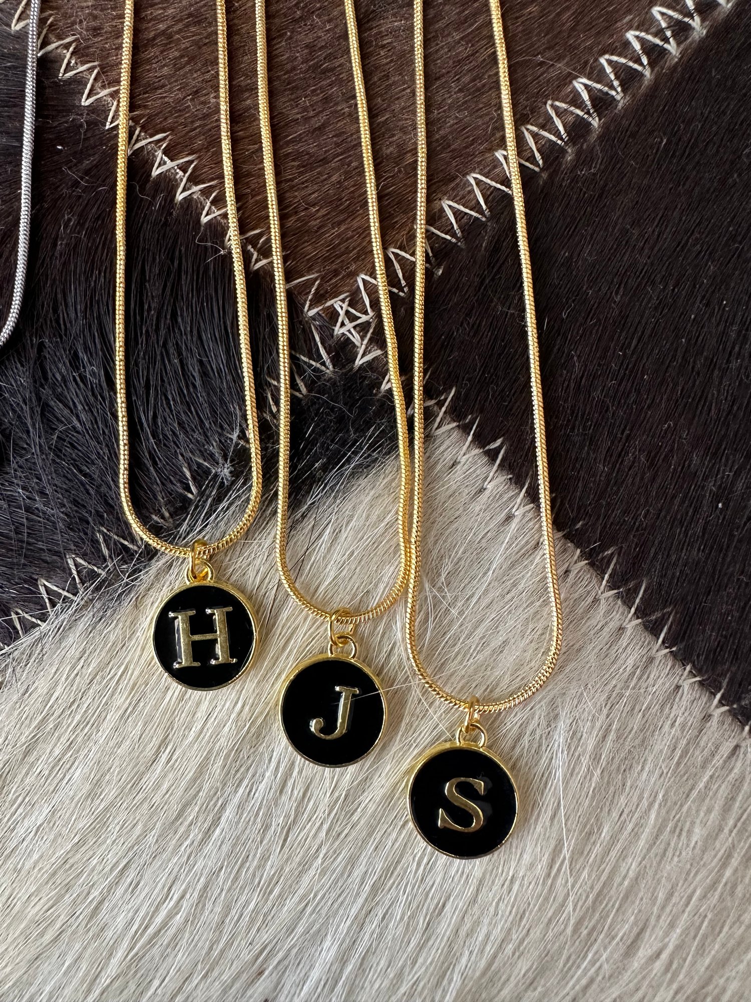 Image of Artic initial necklace
