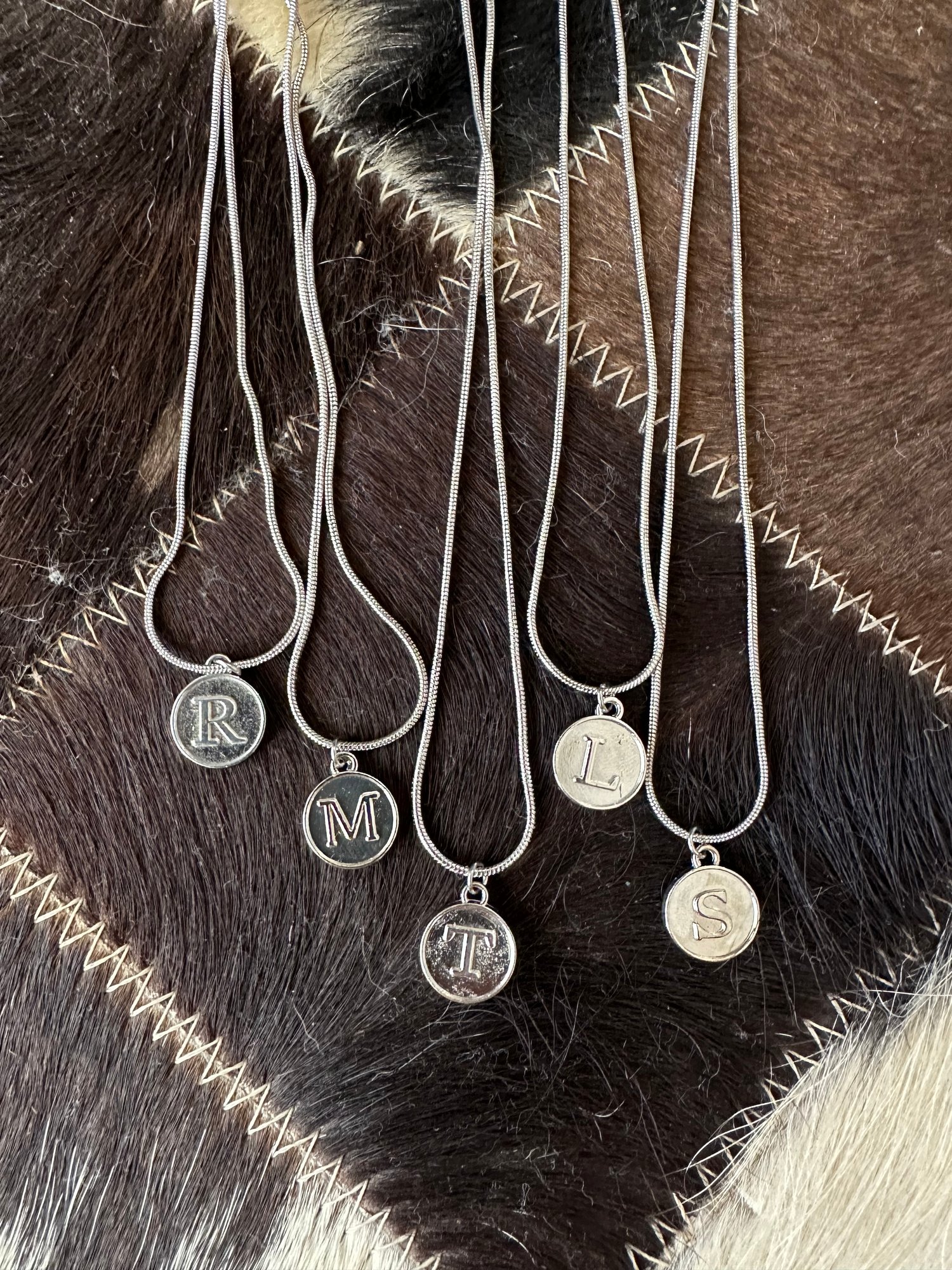 Image of Artic initial necklace
