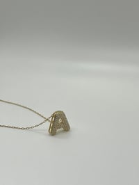 Image 5 of Bubble Initial Necklace