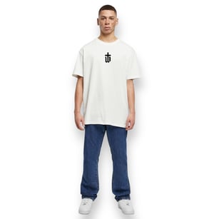 Image of WHITE ICON HEAVY OVERSIZED TEE