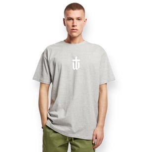 Image of GREY ICON HEAVY OVERSIZED TEE
