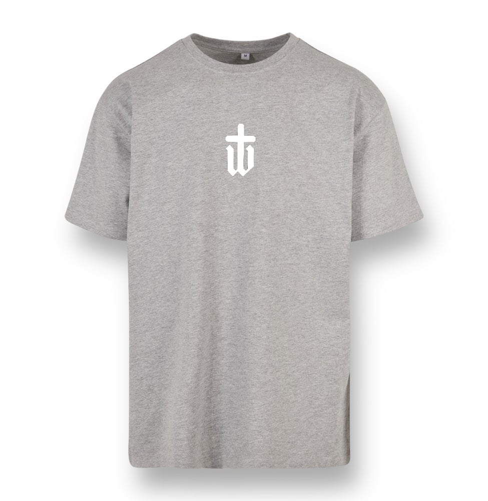 Image of GREY ICON HEAVY OVERSIZED TEE