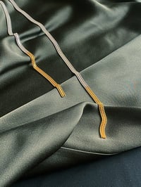 Image 1 of WOVEN TIE NECKLACE 