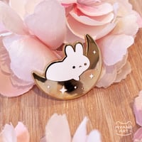 moon bun enamel pin