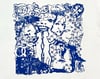 "M.i.9.9.i CAREY" T-SHIRT *** WHITE/ULTRAMARINE