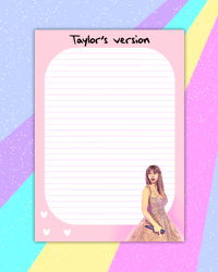 Image 2 of Taylor's Version A5 Notepad