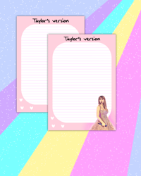 Image 1 of Taylor's Version A5 Notepad