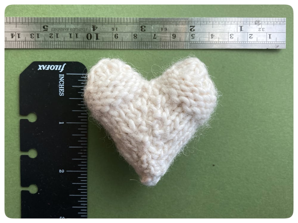 Image of Soft Tiny Wool heart #6
