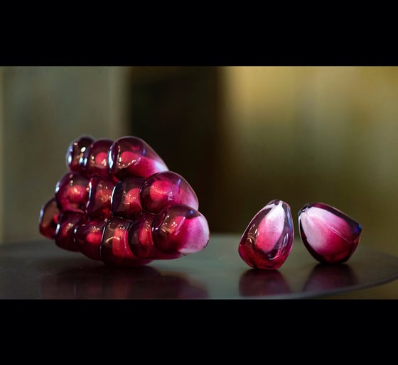 Image of Rich Rose Pomegranate Seed Cluster - IN STOCK 