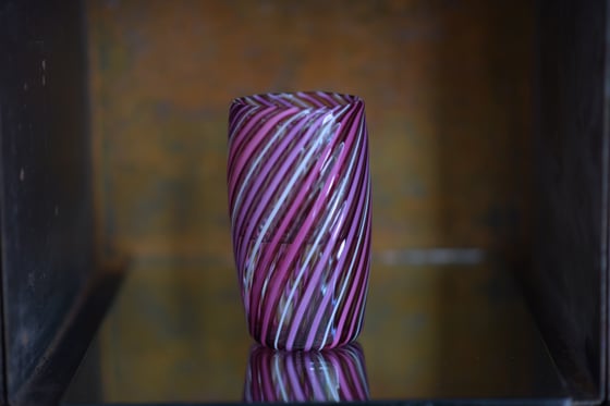 Image of Candy Cane Drinking Glass