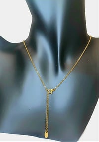 Image 5 of Ruby Red Heart Necklace