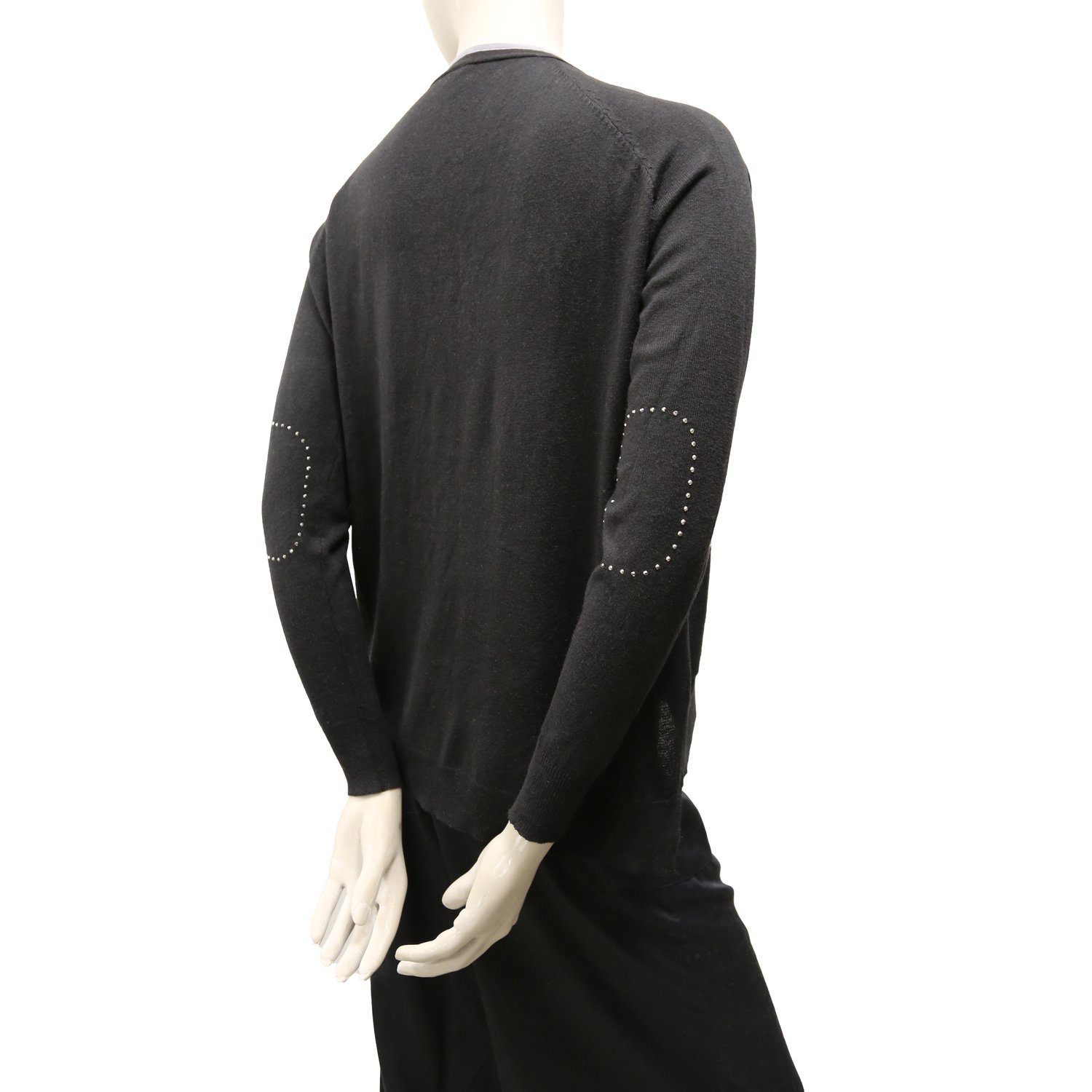 Image of BLACK JACKET IN VERY FINE WOOL WITH CASHMERE