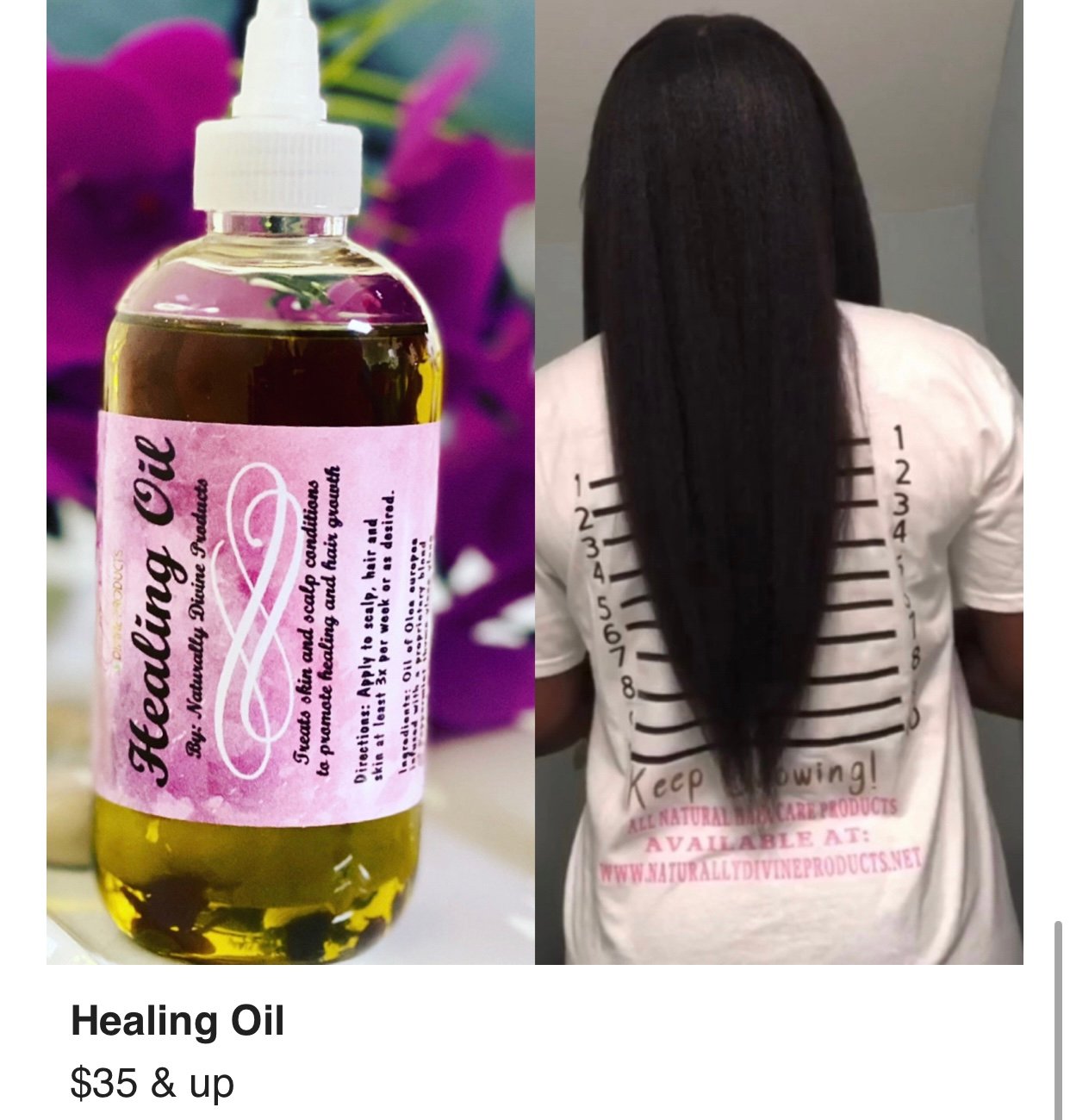 Category Healing Hair Body Oil Naturally Divine Products