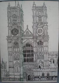 Westminster Abbey London drawing 