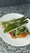 Spinach & Crab Stuffed Salmon Recipe