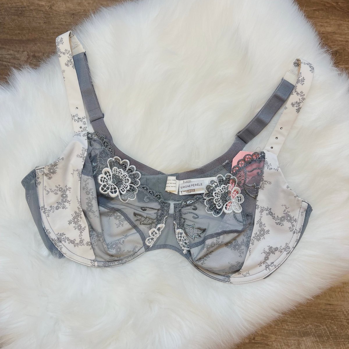 Image of 36D/34DD - Simone Perele Designer Floral Bra