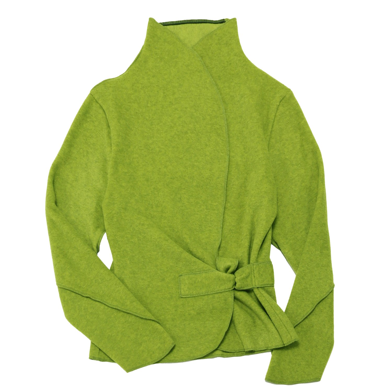 Image of APPLE GREEN ECO-FRIENDLY FLEECE JACKET