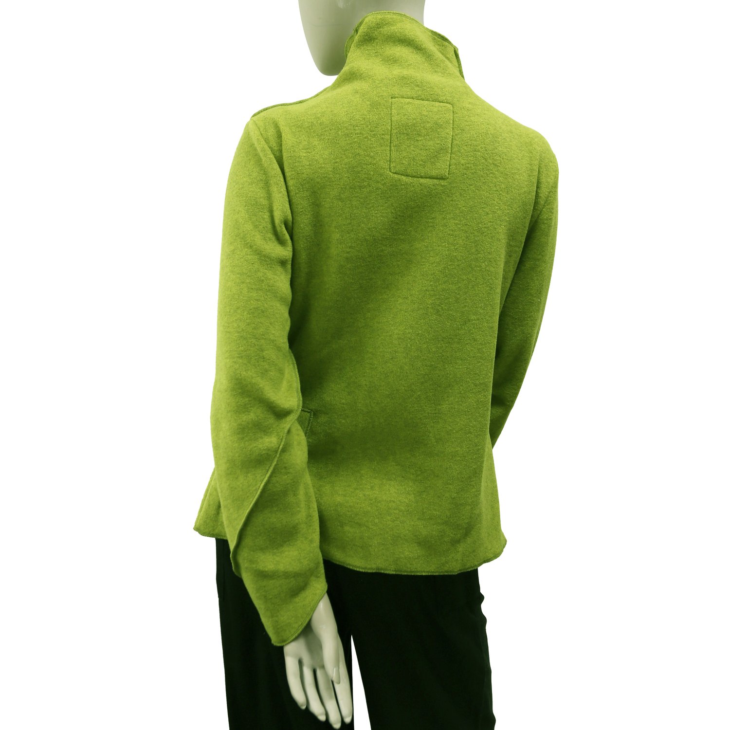 Image of APPLE GREEN ECO-FRIENDLY FLEECE JACKET