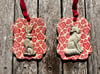Lovey Hare and Fox Ornaments