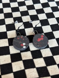Image 1 of Black Clay Round earrings