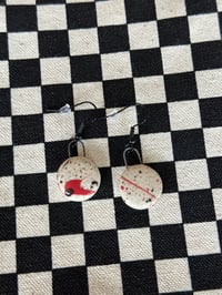 Image 1 of White Clay round earrings