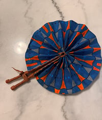 Image 1 of Blue & Orange Fan