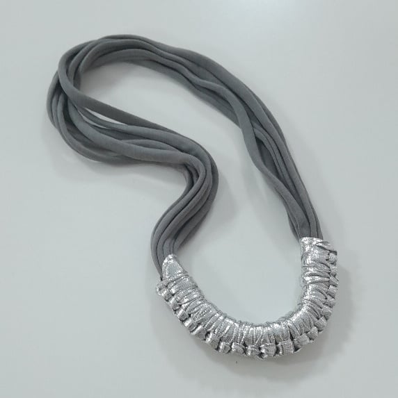 Image of Silver and Grey Macy Necklace